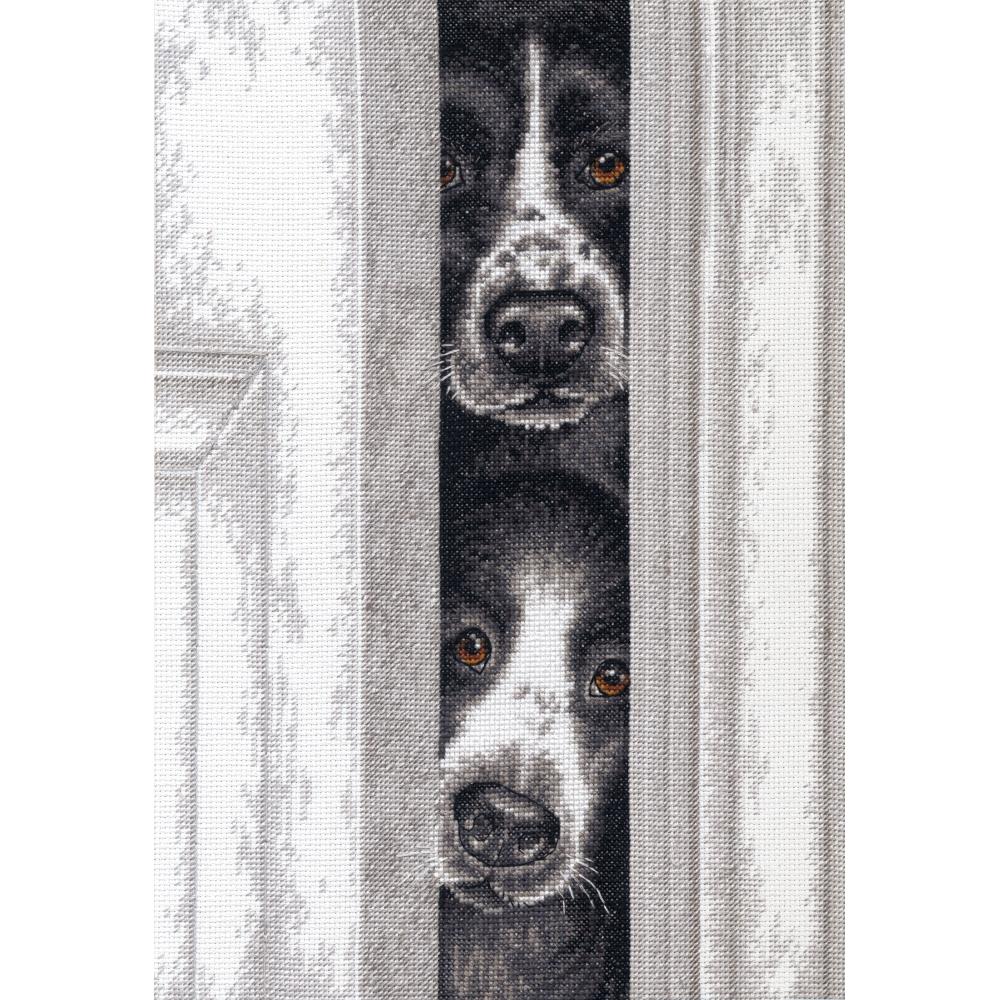 (image for) Peeking Pups Counted Cross Stitch Kit